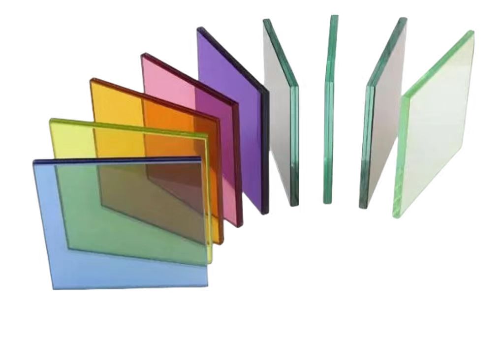 Tinted laminated glass 